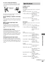 Preview for 43 page of Sony MHC-RV50 Operating Instructions Manual