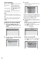 Предварительный просмотр 22 страницы Sony MHC-RV660D Operating Instructions Manual