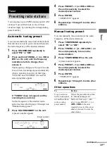 Предварительный просмотр 39 страницы Sony MHC-RV660D Operating Instructions Manual