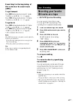 Preview for 43 page of Sony MHC-RV660D Operating Instructions Manual