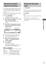 Preview for 47 page of Sony MHC-RV660D Operating Instructions Manual