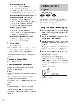 Предварительный просмотр 20 страницы Sony MHC-RV777D Operating Instructions Manual