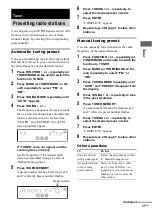 Preview for 37 page of Sony MHC-RV777D Operating Instructions Manual