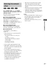 Preview for 45 page of Sony MHC-RV777D Operating Instructions Manual