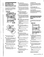 Предварительный просмотр 17 страницы Sony MHC-RX30 Operating Instructions Manual