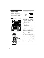 Preview for 22 page of Sony MHC-RX70 Operating Instructions Manual