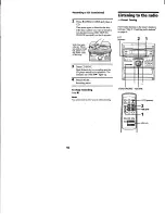 Preview for 10 page of Sony MHC-RXD2 - 3 Cd Mini System Operating Instructions Manual