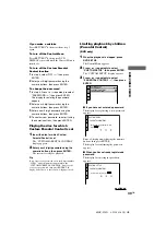 Предварительный просмотр 39 страницы Sony MHC-S90D Operating Instructions Manual