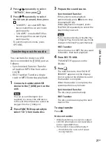 Preview for 21 page of Sony MHC-V21 Operating Instructions Manual