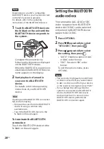 Preview for 28 page of Sony MHC-V21 Operating Instructions Manual