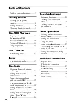 Preview for 4 page of Sony MHC-V3 Operating Instructions Manual