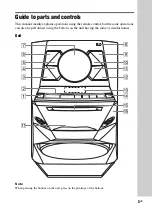 Предварительный просмотр 5 страницы Sony MHC-V3 Operating Instructions Manual