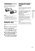 Предварительный просмотр 9 страницы Sony MHC-V3 Operating Instructions Manual