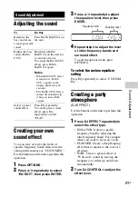 Preview for 21 page of Sony MHC-V3 Operating Instructions Manual