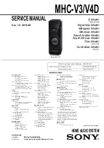 Preview for 1 page of Sony MHC-V3 Service Manual