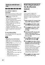 Preview for 30 page of Sony MHC-V41D Operating Instructions Manual