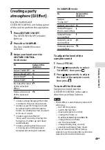 Preview for 49 page of Sony MHC-V41D Operating Instructions Manual