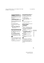 Preview for 43 page of Sony MHC-V44D Operating Instructions Manual