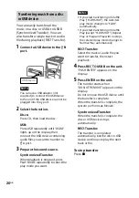 Предварительный просмотр 20 страницы Sony MHC-V5 Operating Instructions Manual