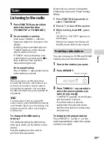 Preview for 23 page of Sony MHC-V5 Operating Instructions Manual