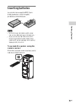 Preview for 19 page of Sony MHC-V50D Operating Instructions Manual