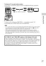 Предварительный просмотр 21 страницы Sony MHC-V50D Operating Instructions Manual