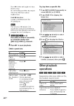 Preview for 24 page of Sony MHC-V50D Operating Instructions Manual