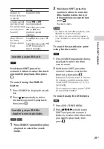 Preview for 25 page of Sony MHC-V50D Operating Instructions Manual