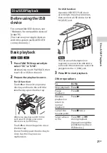 Предварительный просмотр 21 страницы Sony MHC-V77W Operating Instructions Manual