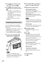 Предварительный просмотр 24 страницы Sony MHC-V77W Operating Instructions Manual