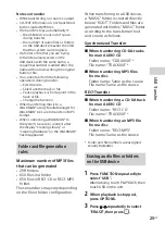 Preview for 25 page of Sony MHC-V77W Operating Instructions Manual