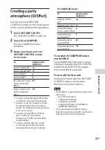 Preview for 37 page of Sony MHC-V77W Operating Instructions Manual