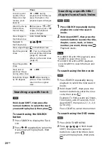 Preview for 20 page of Sony MHC-V7D Operating Instructions Manual