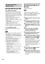 Preview for 24 page of Sony MHC-V7D Operating Instructions Manual