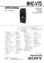Sony MHC-V7D Service Manual preview