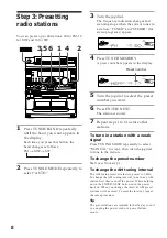 Preview for 8 page of Sony MHC-V808 Operating Instructions Manual