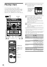 Предварительный просмотр 22 страницы Sony MHC-V808 Operating Instructions Manual