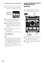 Предварительный просмотр 24 страницы Sony MHC-V808 Operating Instructions Manual