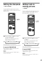 Предварительный просмотр 37 страницы Sony MHC-V808 Operating Instructions Manual