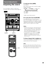 Предварительный просмотр 49 страницы Sony MHC-V808 Operating Instructions Manual