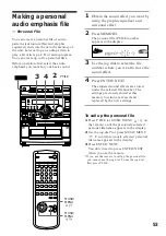 Preview for 53 page of Sony MHC-V808 Operating Instructions Manual