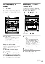 Предварительный просмотр 57 страницы Sony MHC-V808 Operating Instructions Manual