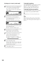 Предварительный просмотр 58 страницы Sony MHC-V808 Operating Instructions Manual