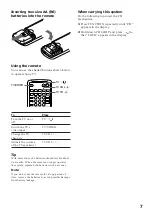 Preview for 7 page of Sony MHC-V818 Operating Instructions Manual