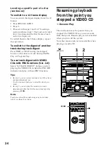 Предварительный просмотр 34 страницы Sony MHC-V818 Operating Instructions Manual