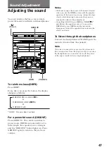 Предварительный просмотр 47 страницы Sony MHC-V818 Operating Instructions Manual