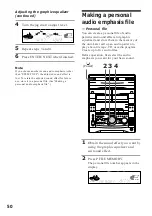 Preview for 50 page of Sony MHC-V818 Operating Instructions Manual