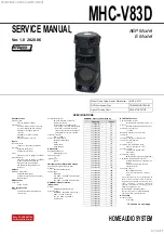 Preview for 2 page of Sony MHC-V83D Service Manual