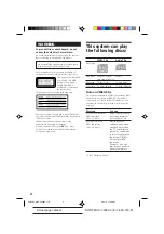 Preview for 2 page of Sony MHC-V909AV Operating Instructions Manual