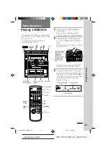 Preview for 15 page of Sony MHC-V909AV Operating Instructions Manual